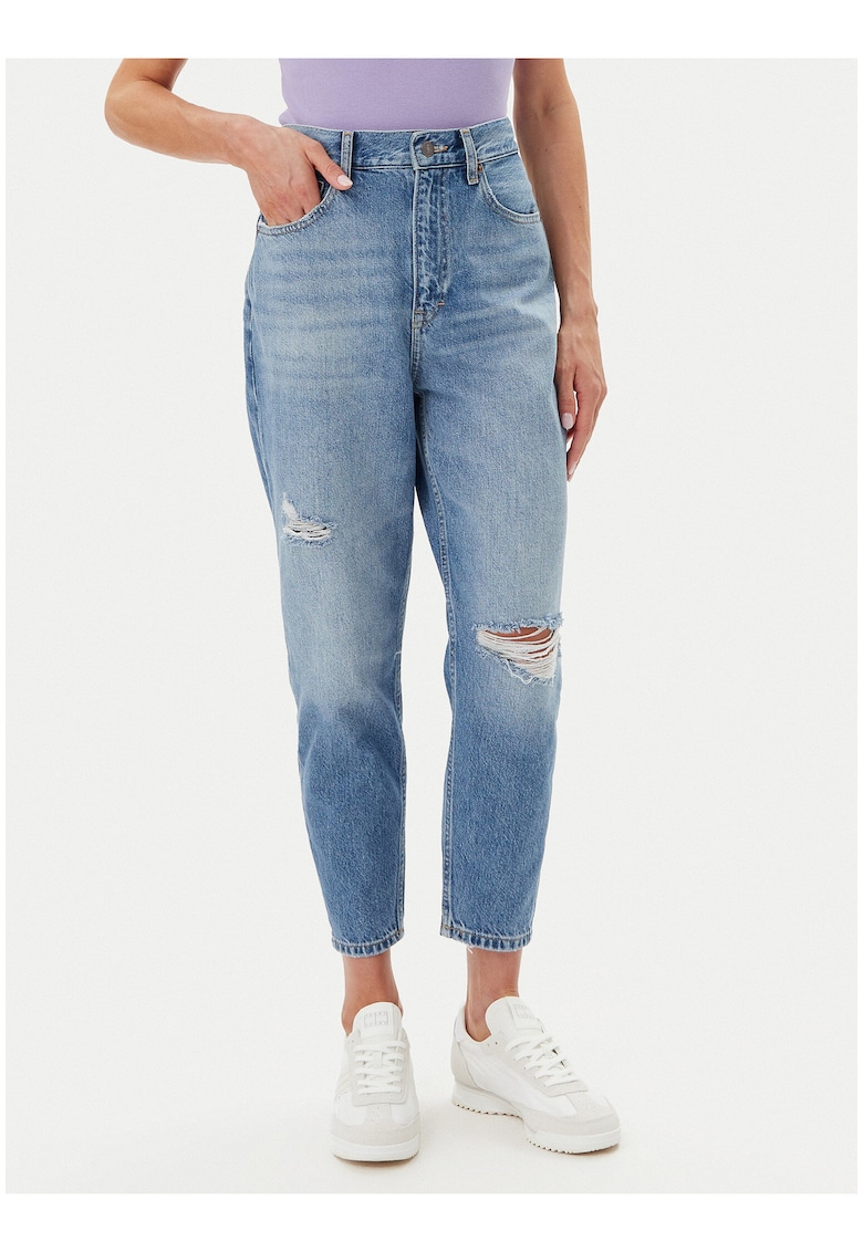 Blugi Mom Fit cu rupturi