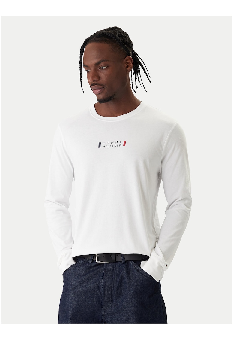 Bluza din bumbac cu print logo