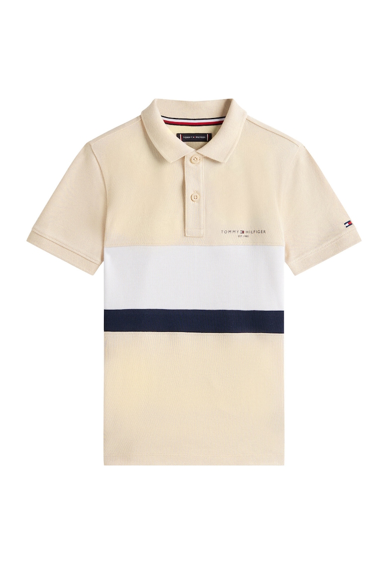 Tricou polo colorblock