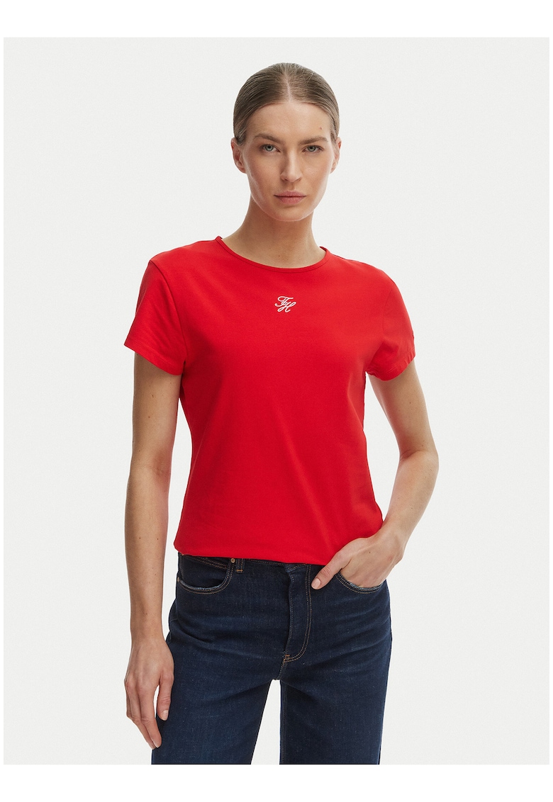 Tricou din bumbac - cu model uni -