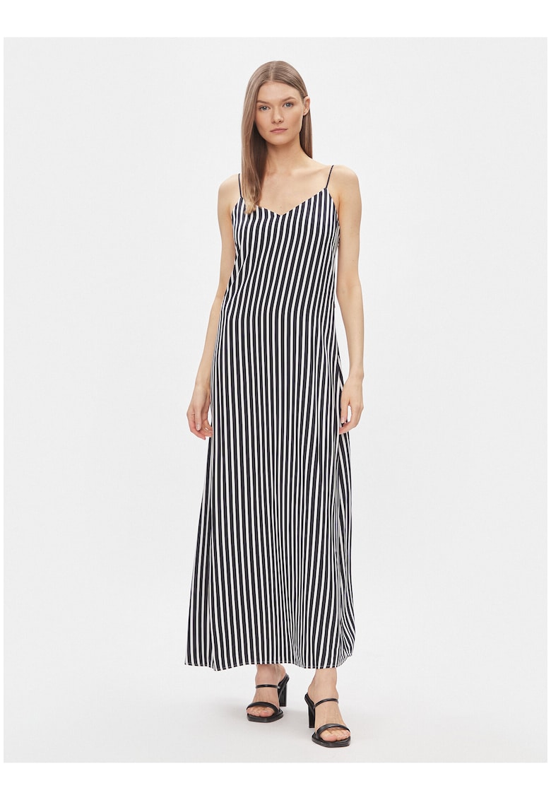 Rochie maxi cu model in dungi