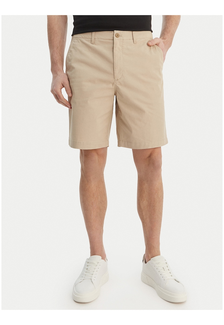Pantaloni scurti din material textil cu talie medie
