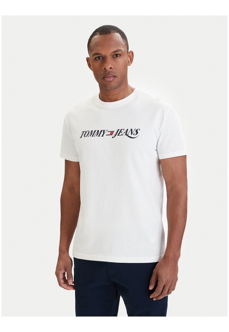 Tricou regular-fit cu imprimeu logo - Alb