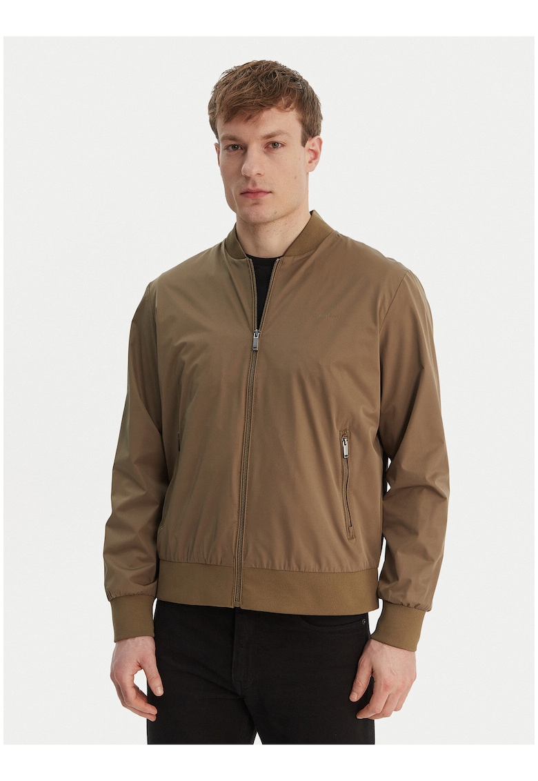 Jacheta bomber cu fermoar -