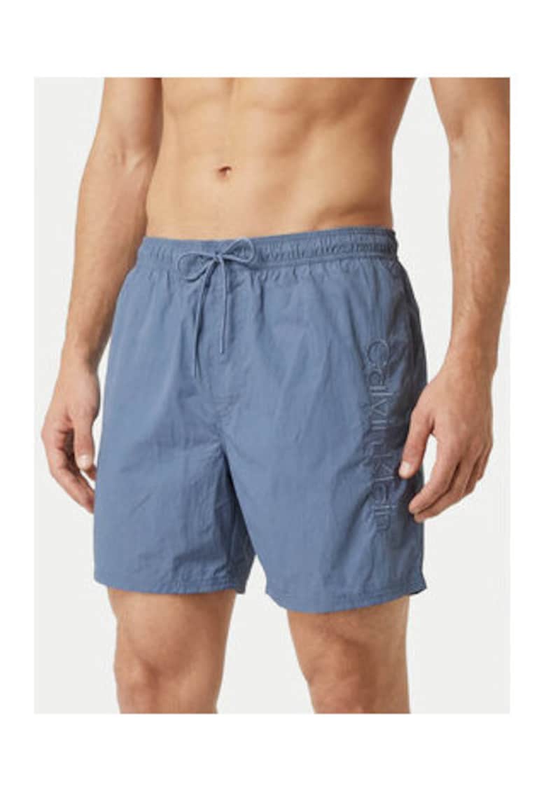 Pantaloni scurti de baie cu talie elastica si snur