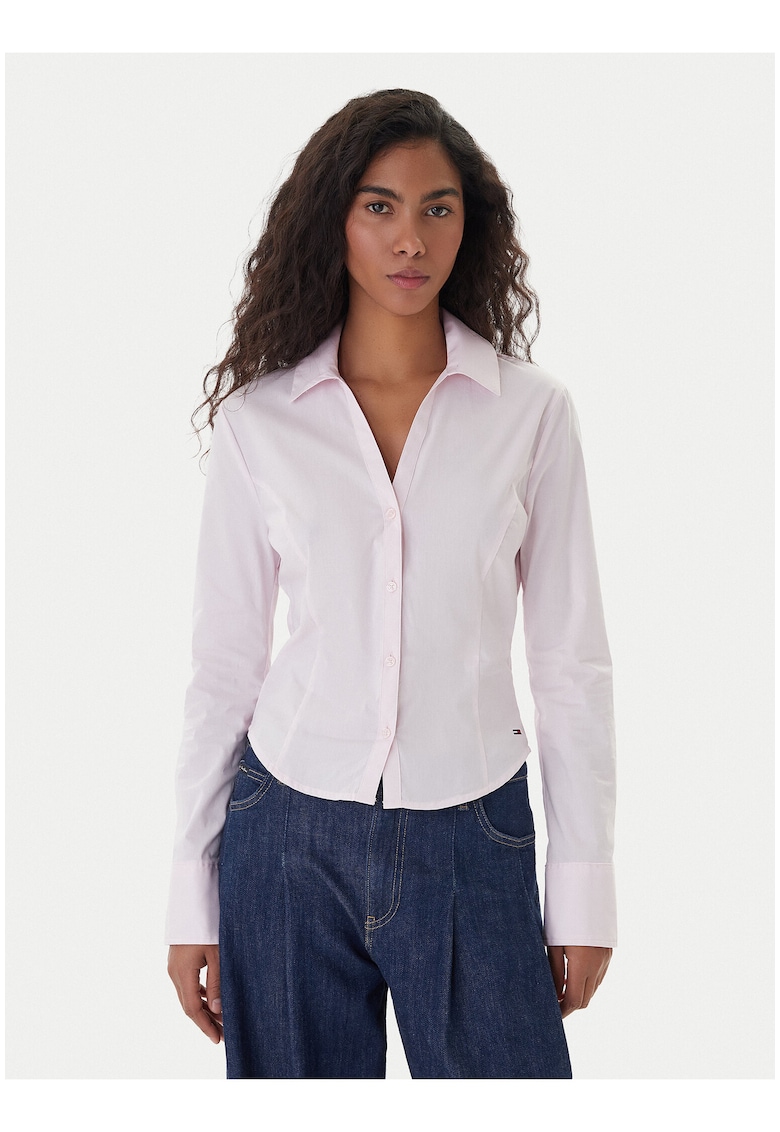 Camasa slim fit din amestec de bumbac