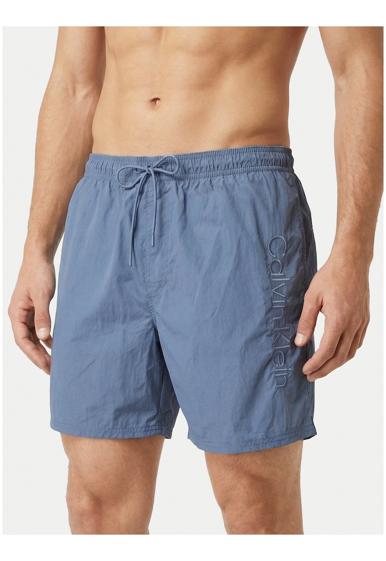 Pantaloni scurti de baie cu talie elastica si snur