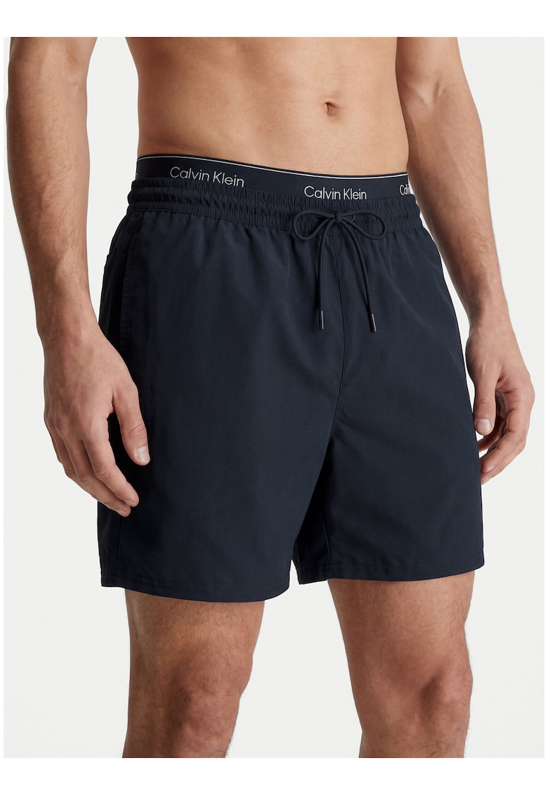 Pantaloni scurti de baie cu snur si talie elastica