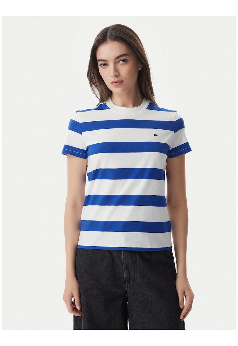 Tricou regular-fit cu dungi