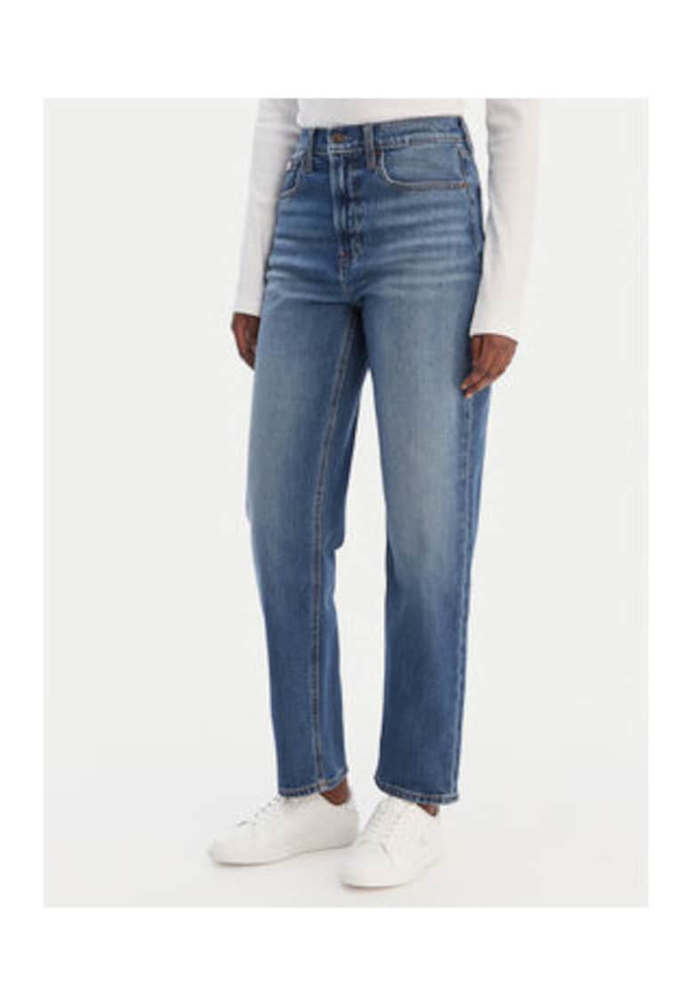 Blugi slim fit cu aspect prespalat