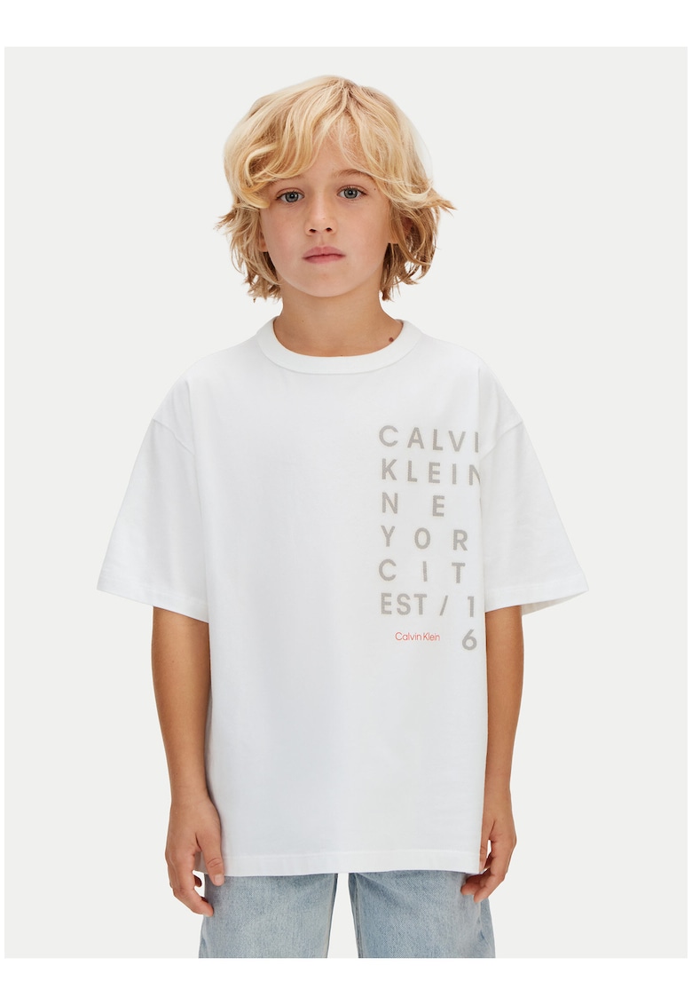 Tricou lejer cu imprimeu text