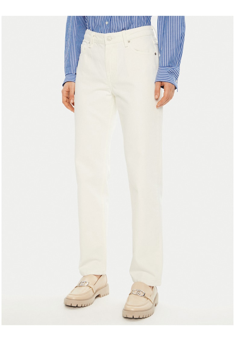 Blugi regular fit cu talie inalta -