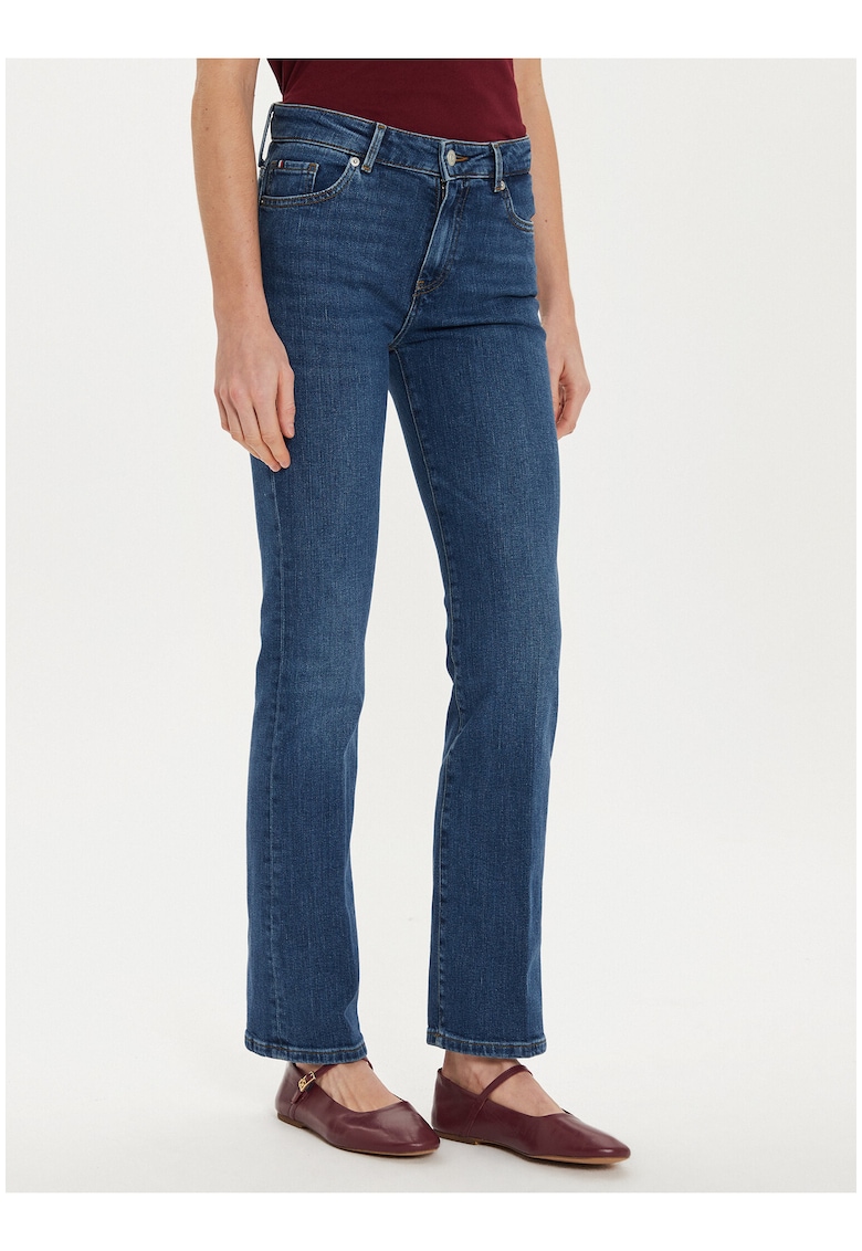Blugi bootcut cu talie medie -