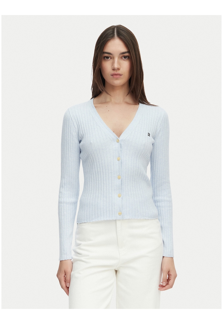 Cardigan cu maneci lungi si nasturi