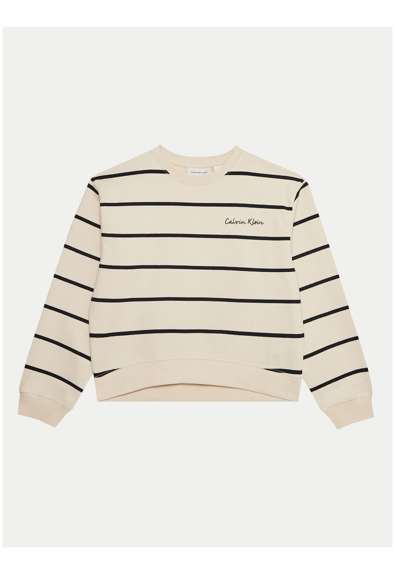 Bluza de trening in dungi cu logo