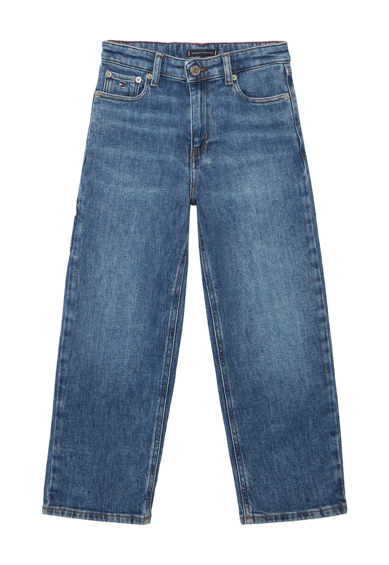 Blugi relaxed fit cu model uni
