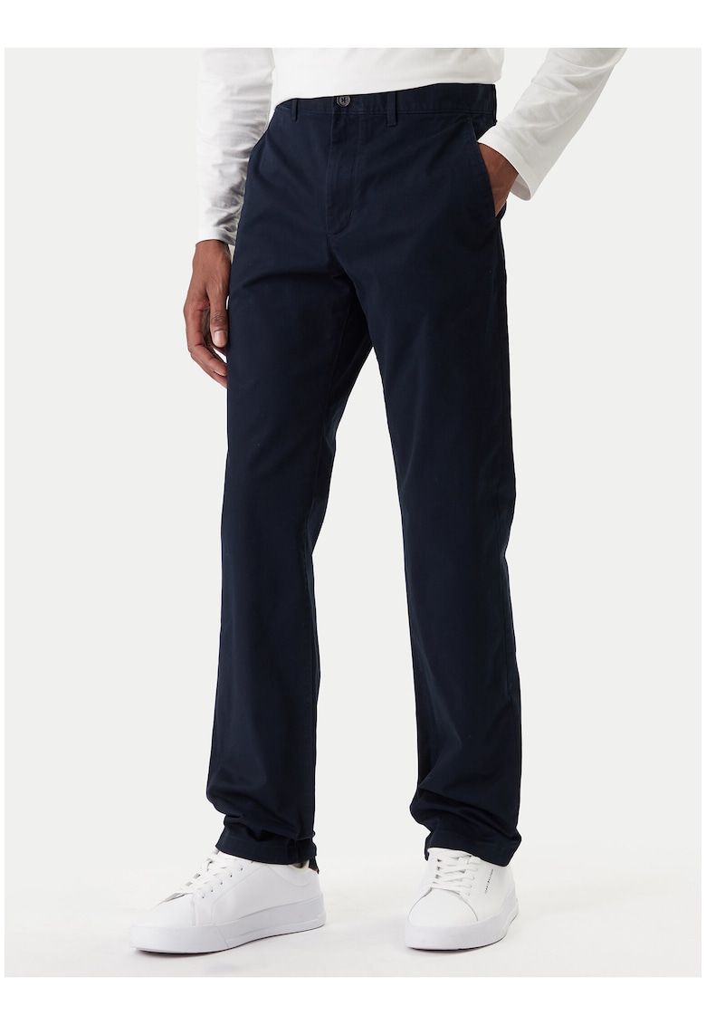Pantaloni chino xu talie medie