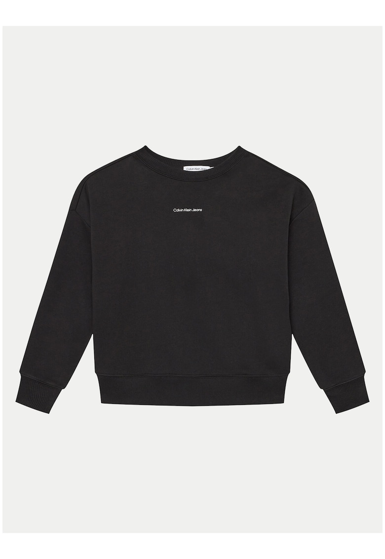 Bluza sport din bumbac cu imprimeu logo