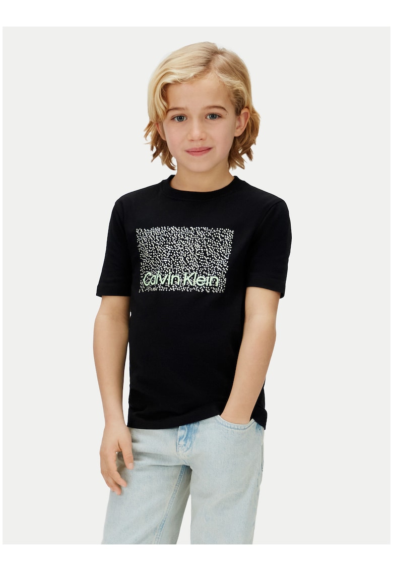Tricou din bumbac organic cu imprimeu pe piept