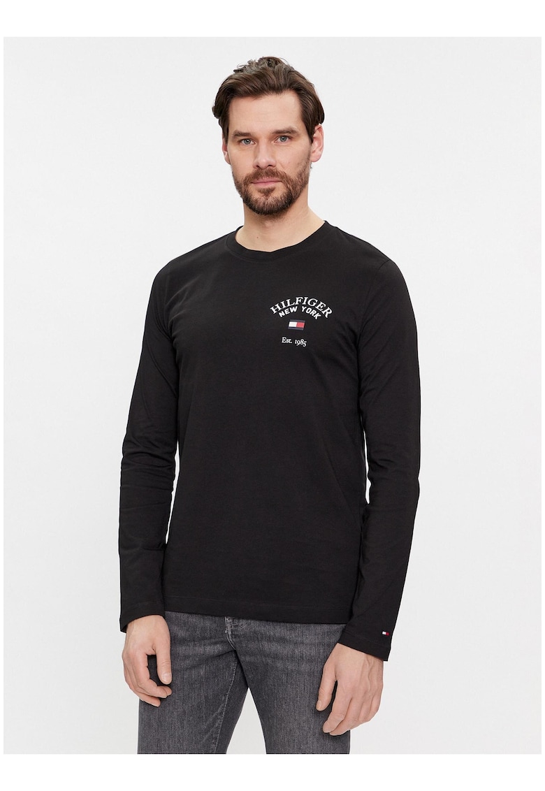 Bluza cu logo pe piept -