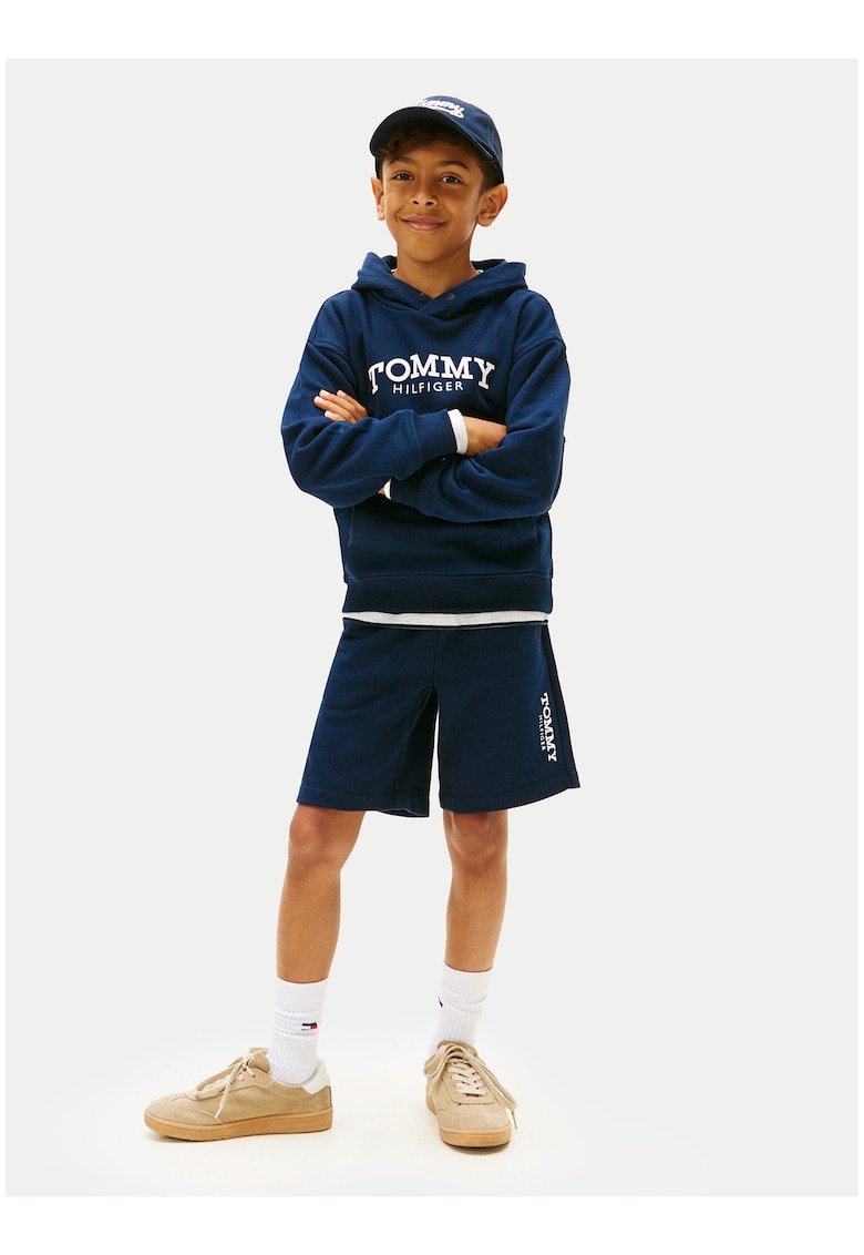 Pantaloni de trening scurti cu detaliu logo