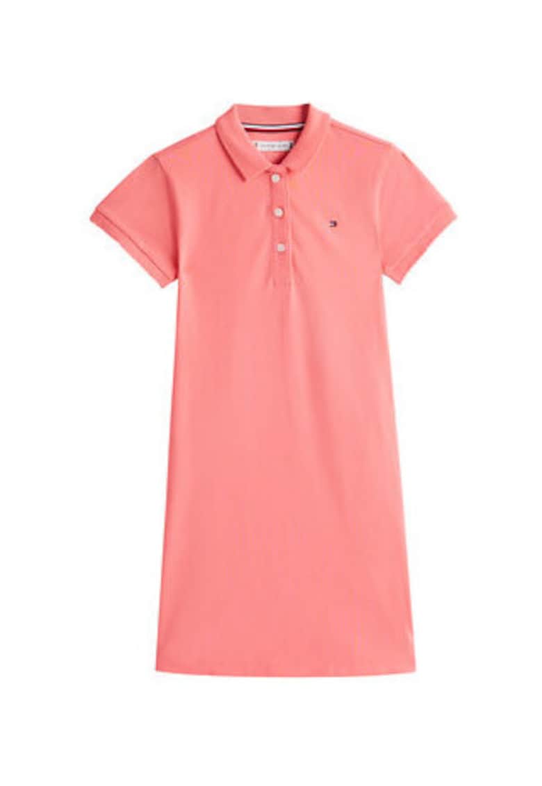 Rochie scurta cu guler polo