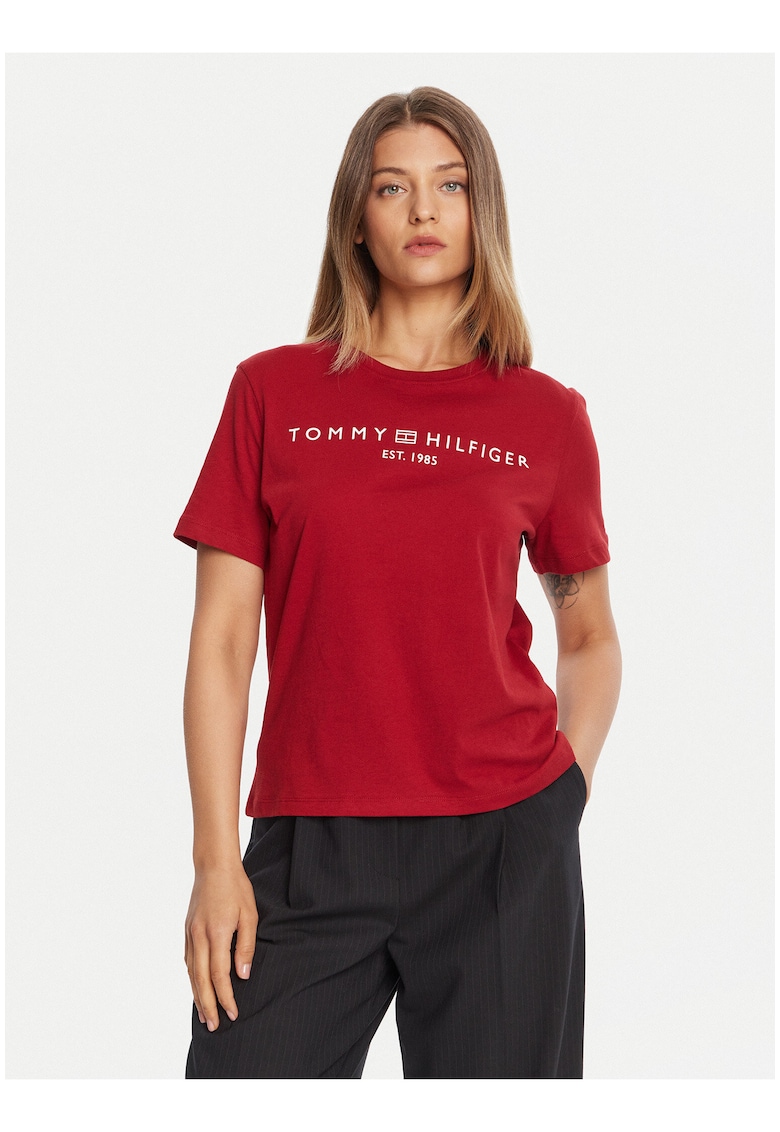 Tricou cu logo print -