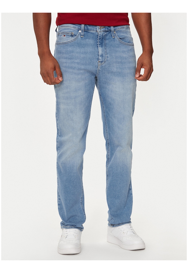Blugi slim fit cu talie medie -