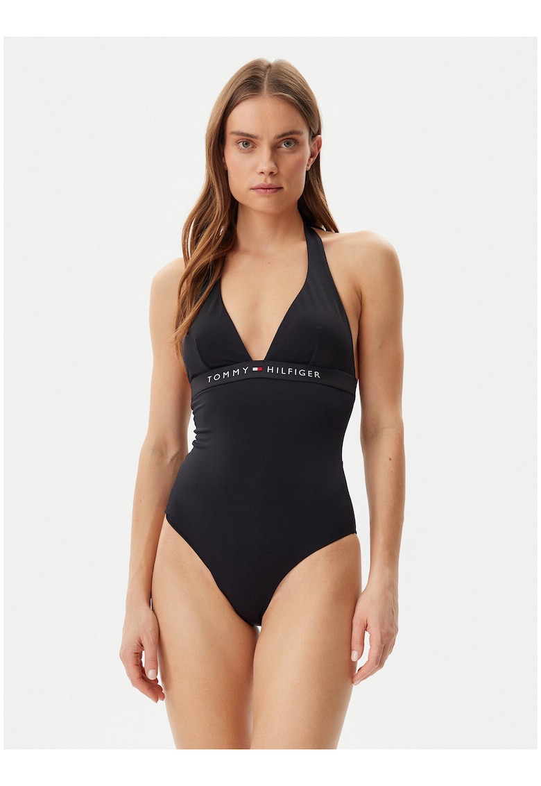 Costum de baie intreg cu decolteu halter -