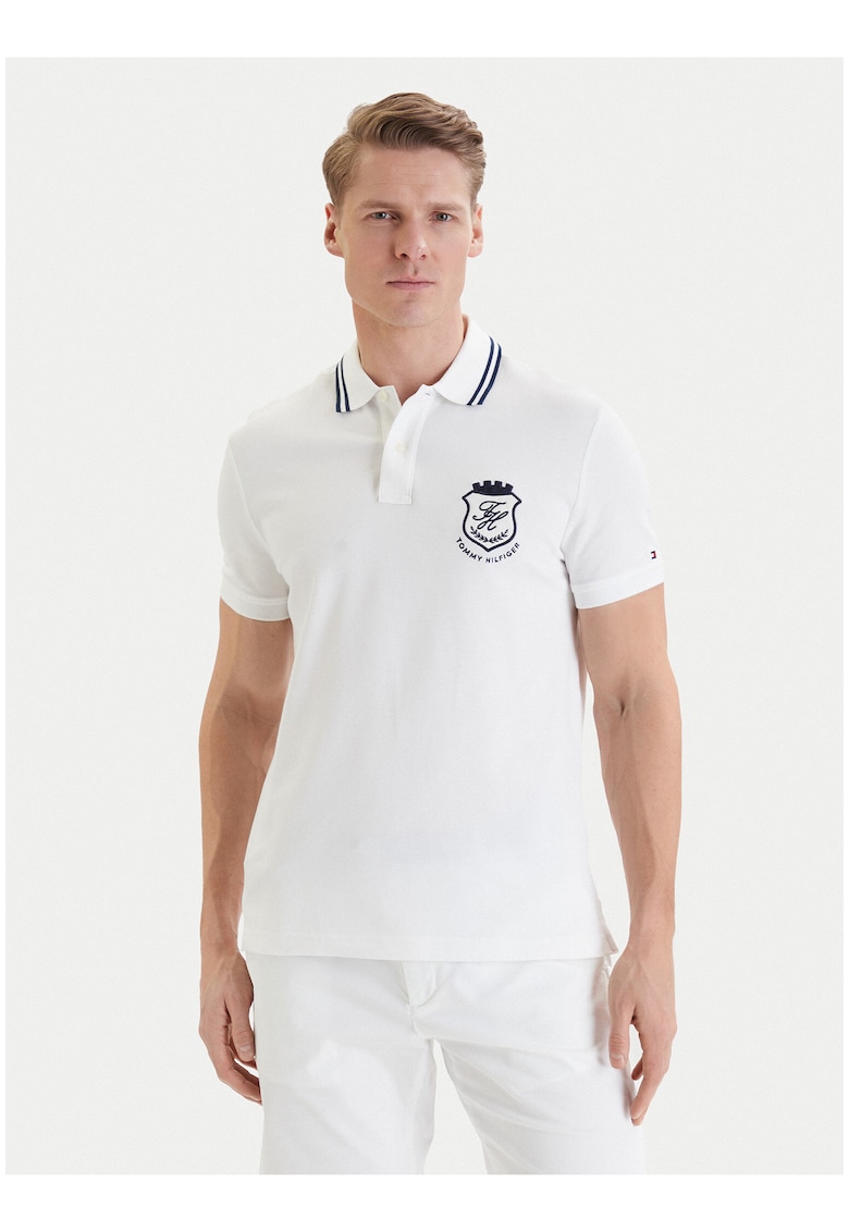 Tricou polo cu imprimeu logo -