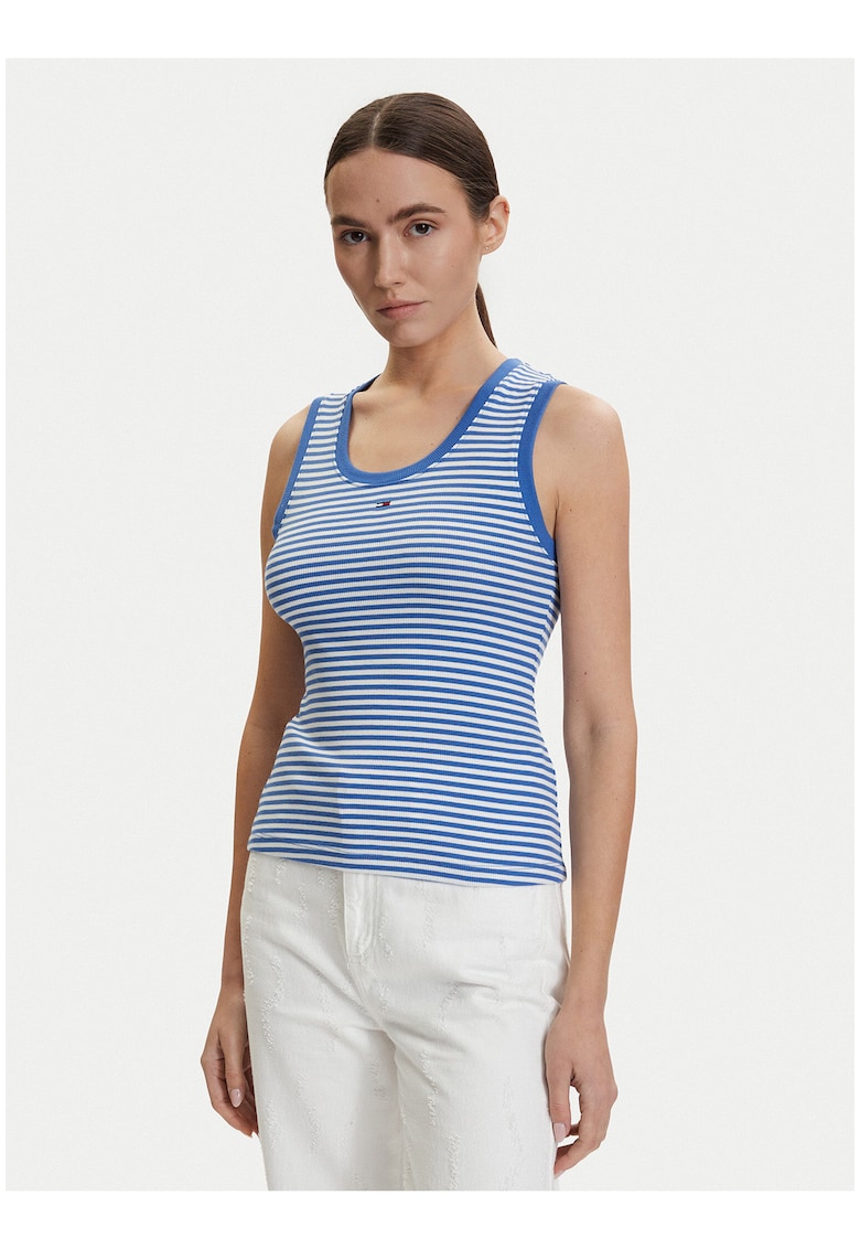 Top cu dungi slim fit -