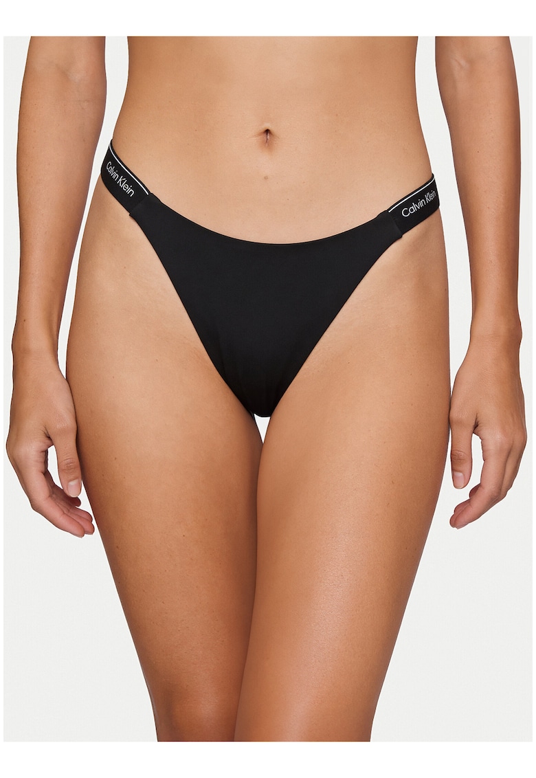 Slip de baie cu bareta cu logo