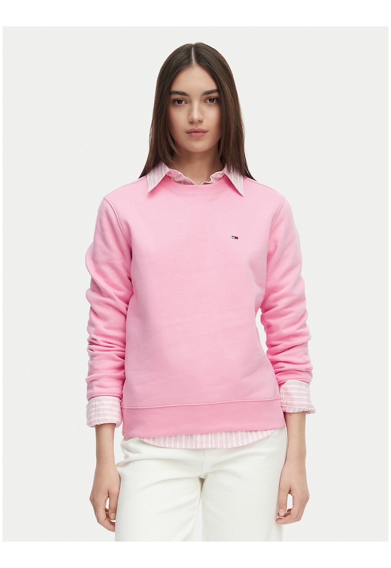 Bluza uni cu croiala regular-fit