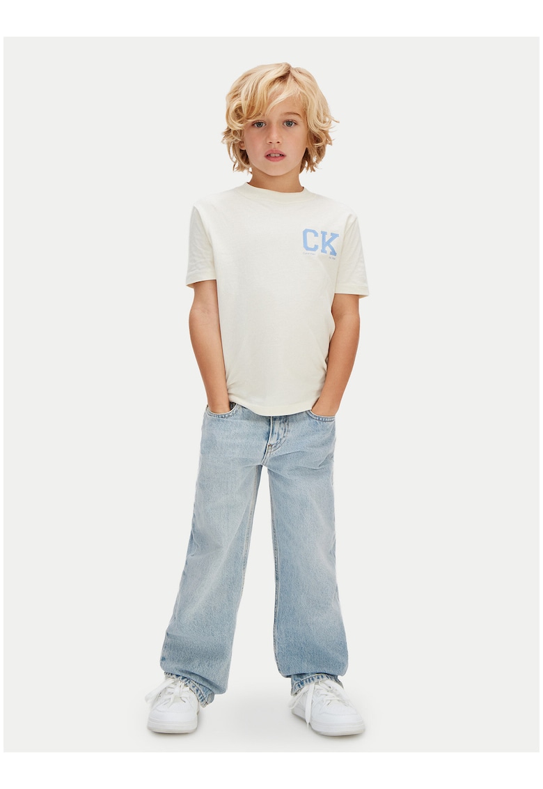 Tricou din bumbac organic cu monograma imprimata