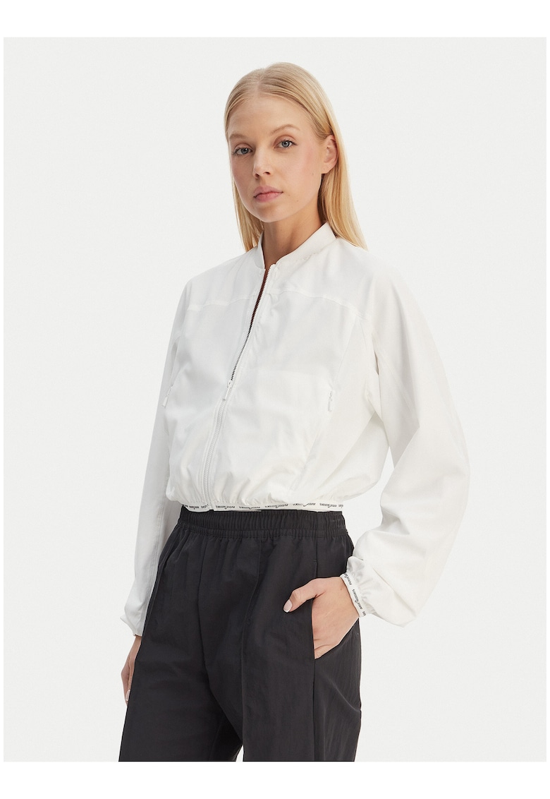 Jacheta bomber uni cu fermoar -
