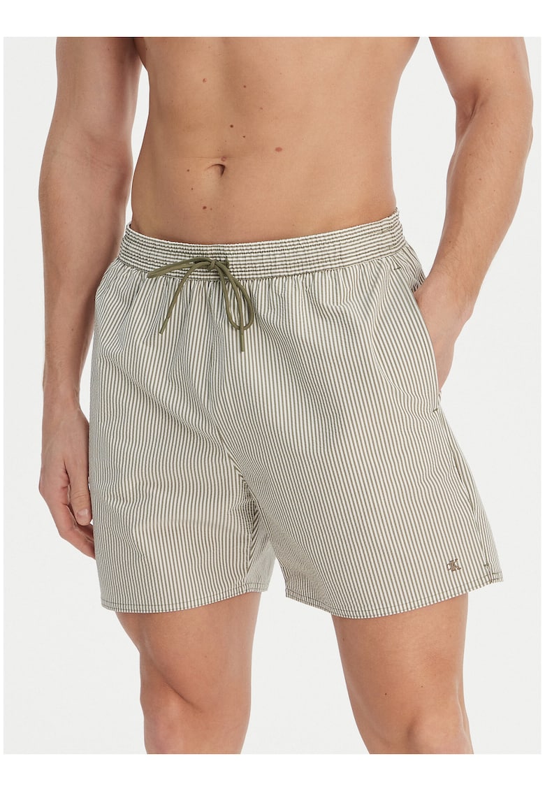Pantaloni scurti de baie cu snur - talie elastica si un buzunar pe partea din spate