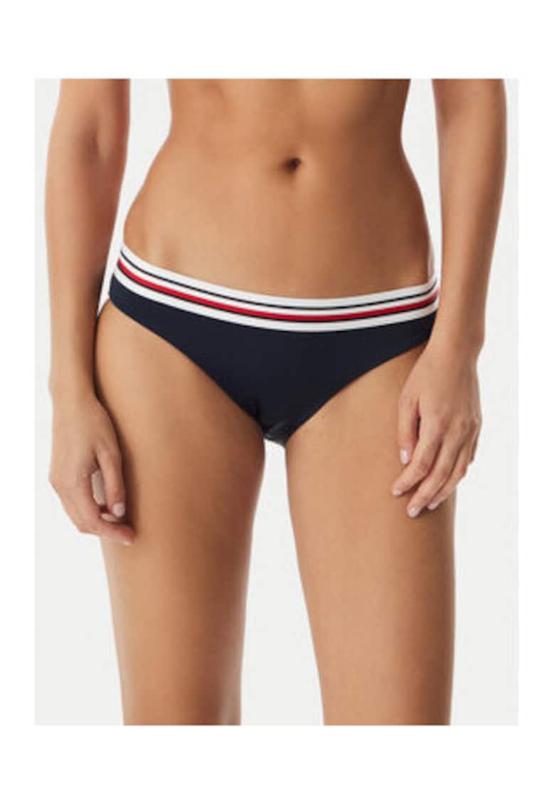 Slip de baie cu banda elastica in talie -