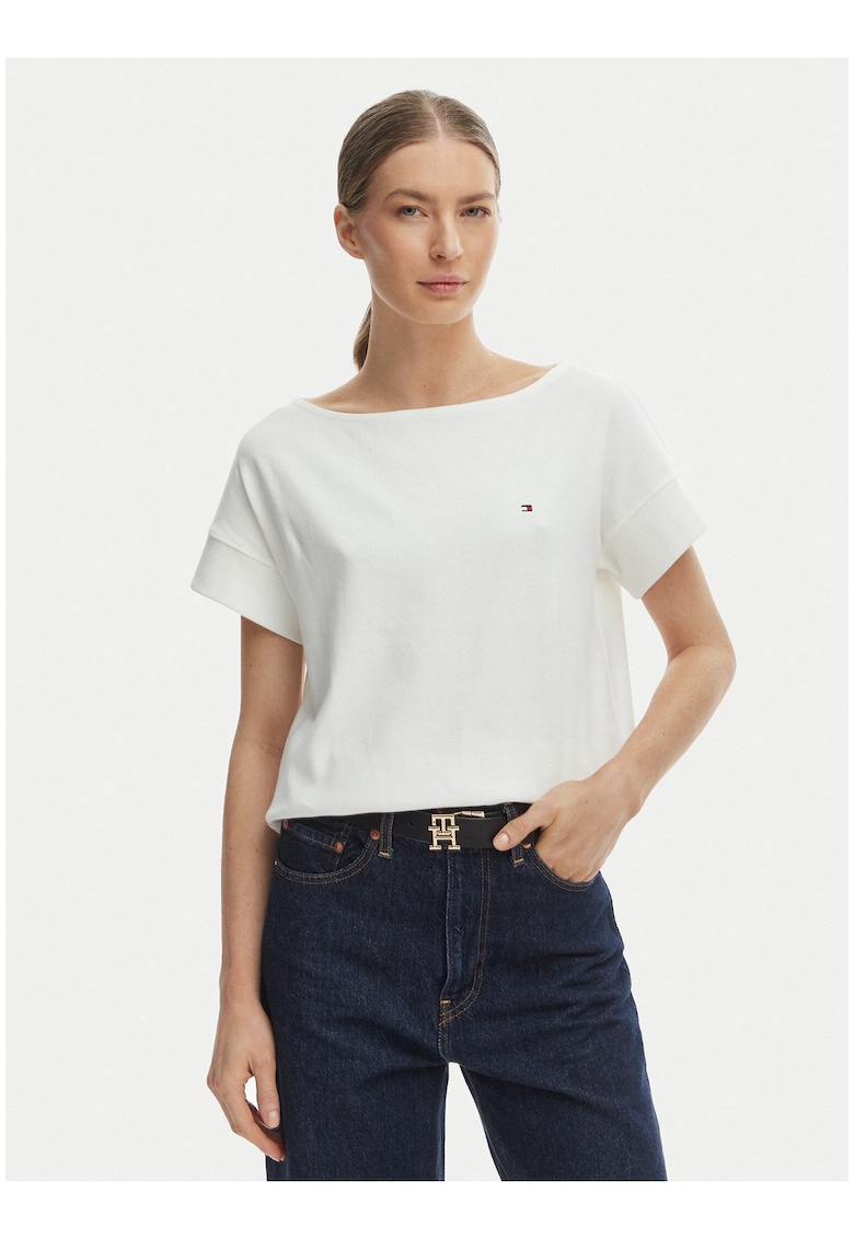 Tricou cu croiala lejera din bumbac