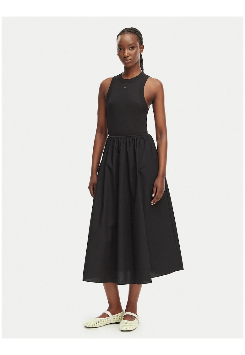 Rochie midi evazata - fara maneci
