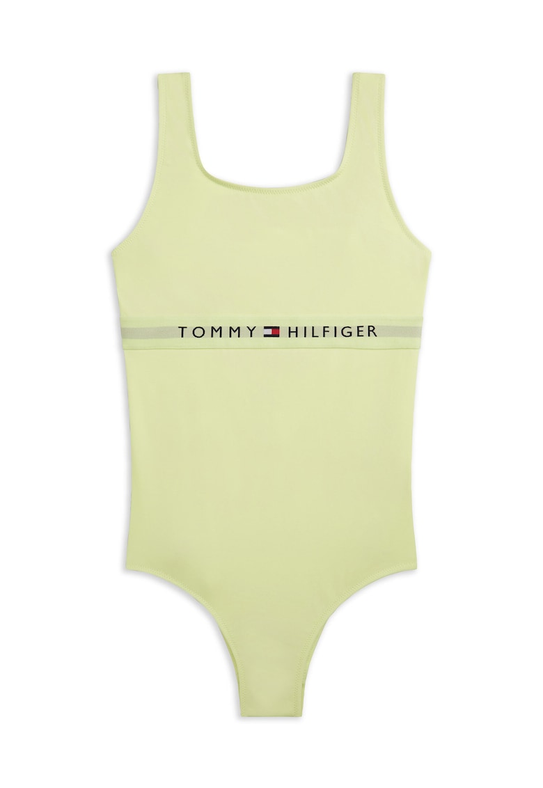 Costum de baie intreg cu imprimeu uni