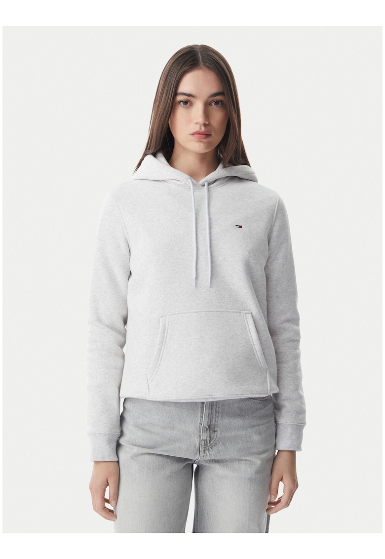 Bluza cu croiala regular-fit si imprimeu uni
