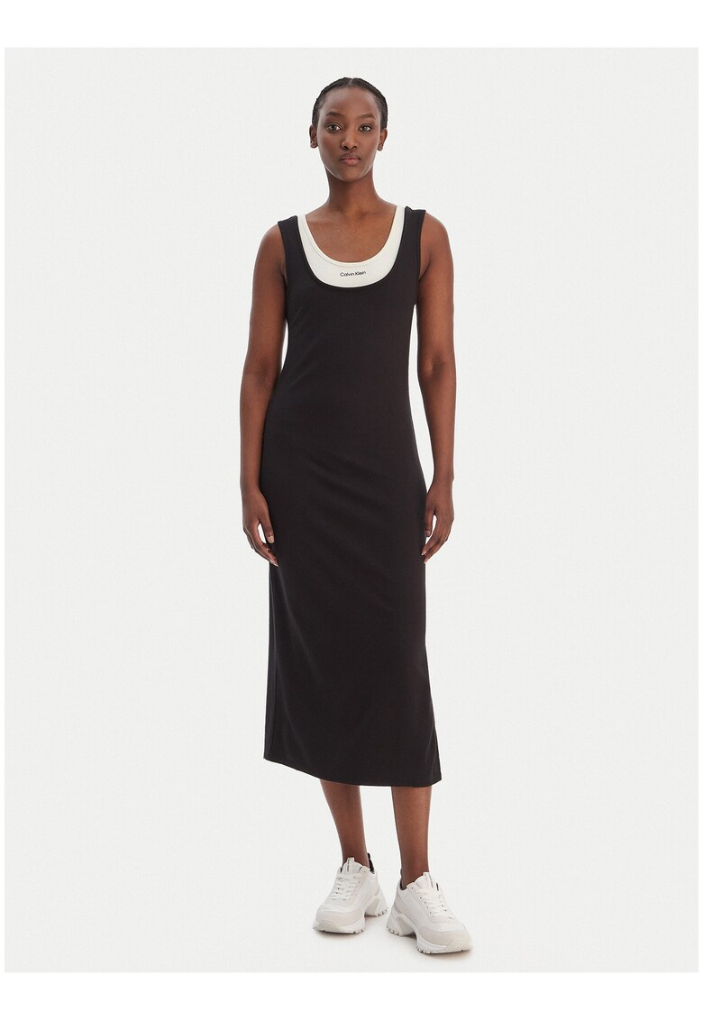 Rochie midi fara maneci