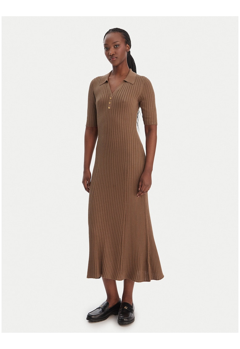 Rochie tricotata midi cambrata