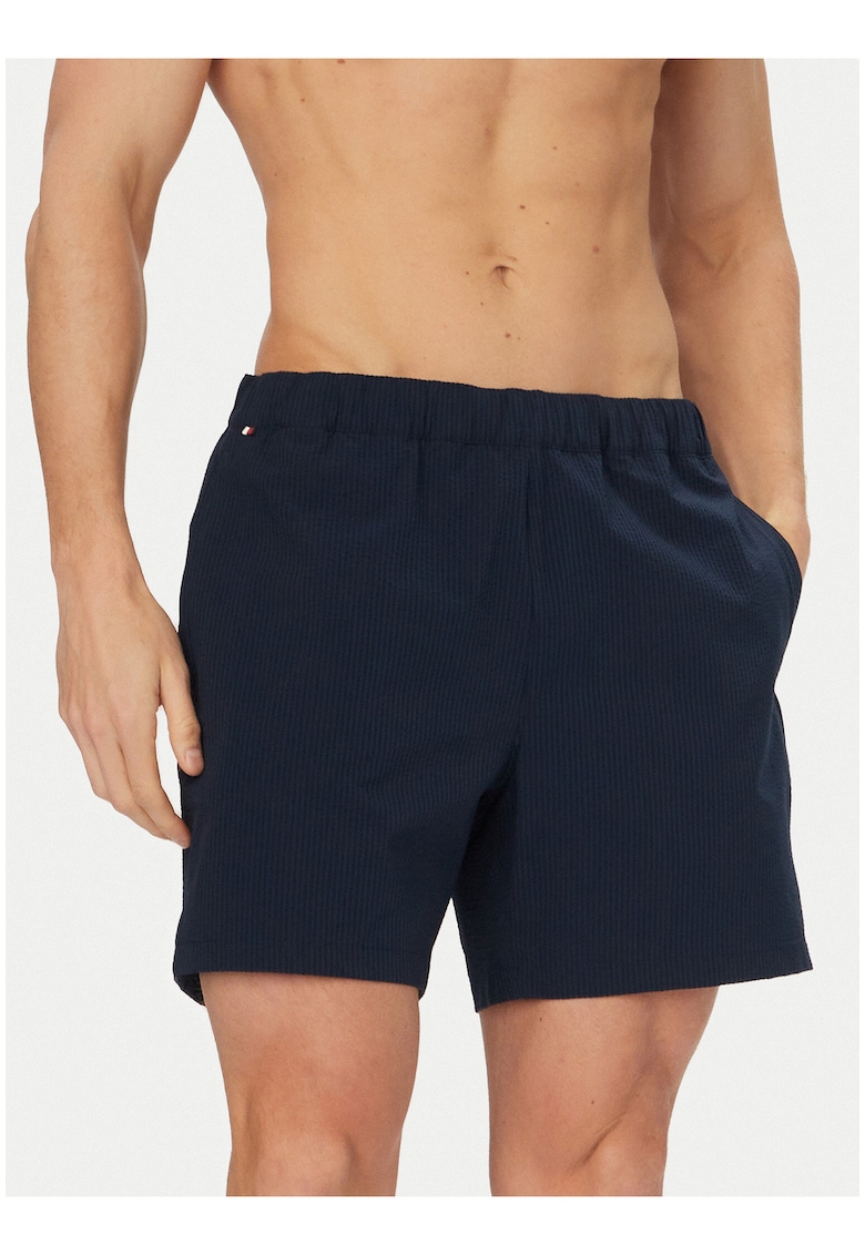 Pantaloni scurti de baie cu talie elastica - Bleumarin