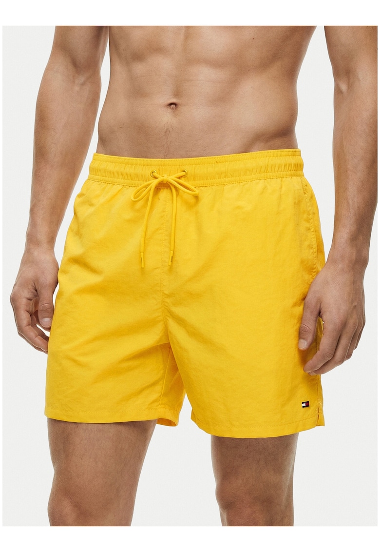 Pantaloni scurti de baie cu buzunar pe partea din spate