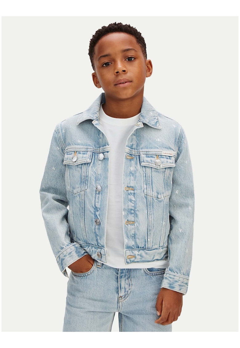 jacheta denim cu nasturi