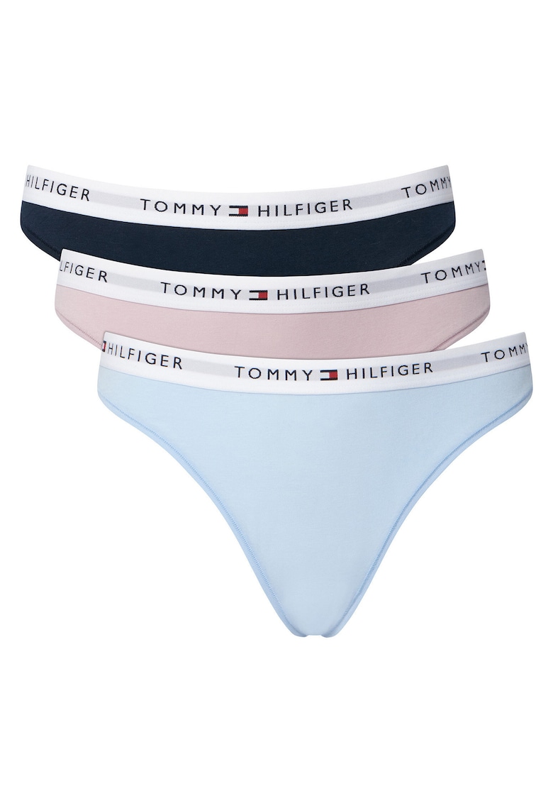 Set de 3 chiloti cu banda logo -