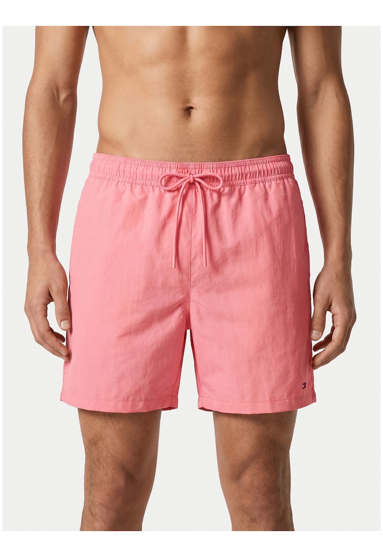 Pantaloni scurti de baie cu buzunare laterale - Roz