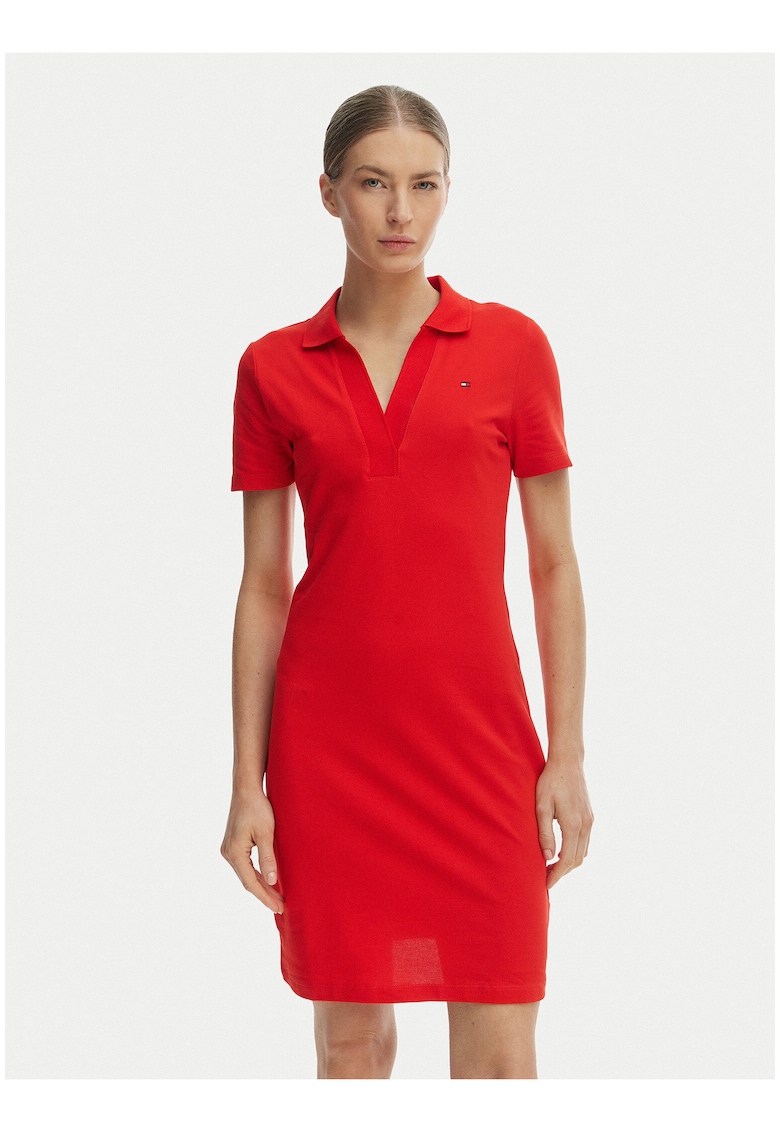 Rochie uni de bumbac -