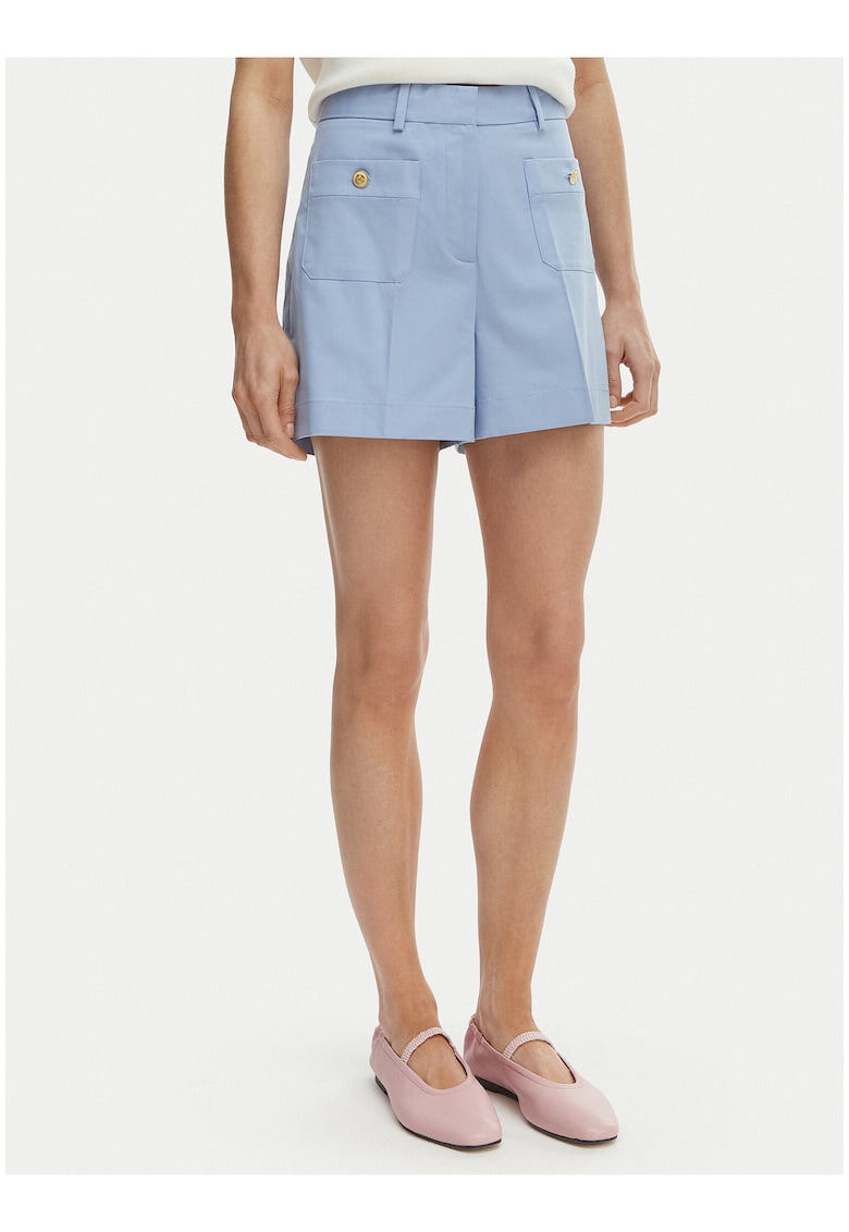 Pantloni scurti cu talie inalta regular fit